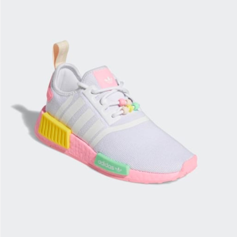 New Adidas Original NMD-R1 Children’s Girls Shoes cloud white/BEAMPINK HP7883